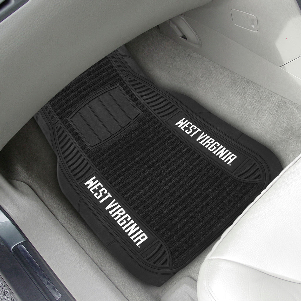 Fanmats - West Virginia University 2-pc Deluxe Car Mat Set 21''x27''