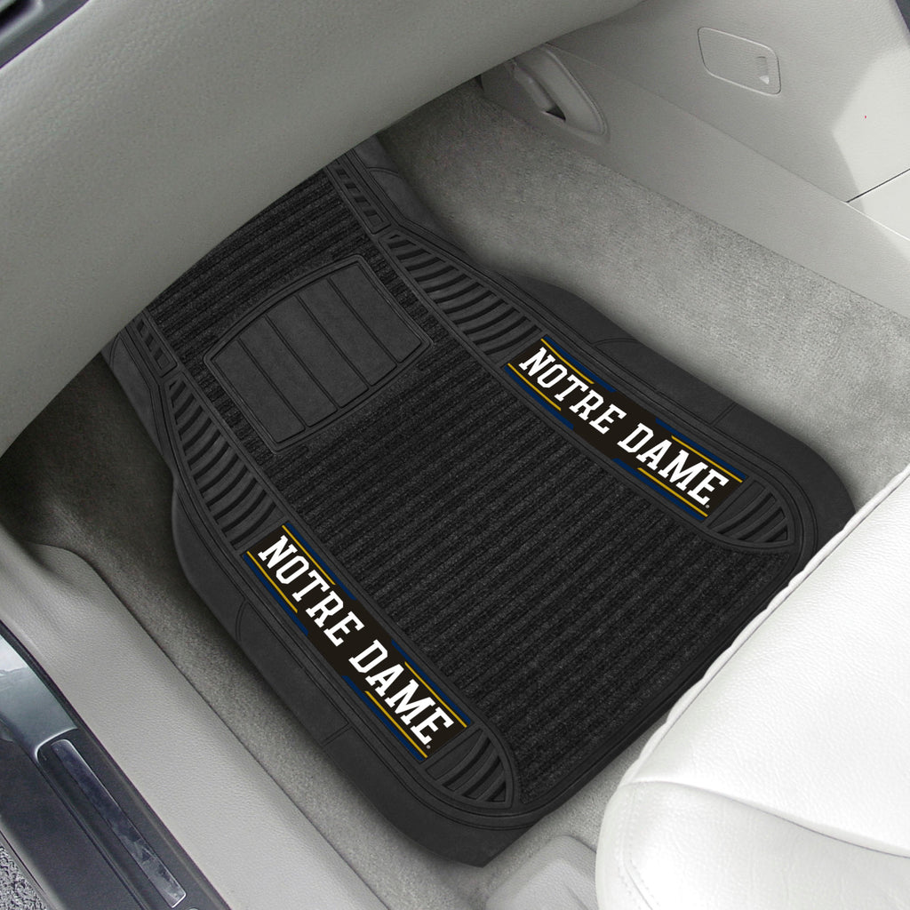 Fanmats - Notre Dame 2-pc Deluxe Car Mat Set 21''x27''