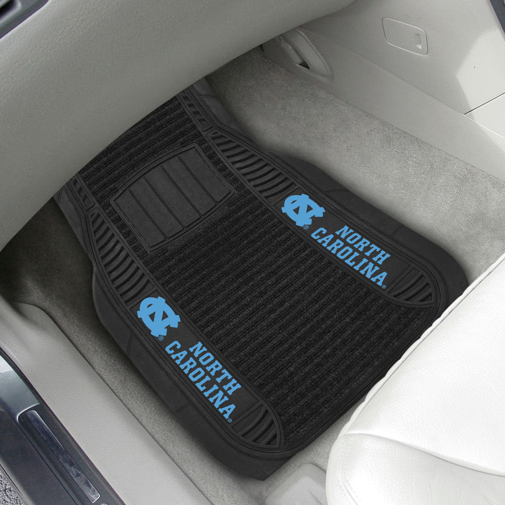 Fanmats - University of North Carolina - Chapel Hill 2-pc Deluxe Car Mat Set 21''x27''