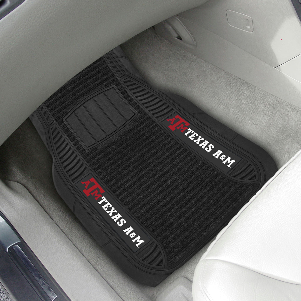 Fanmats - Texas A&M University 2-pc Deluxe Car Mat Set 21''x27''
