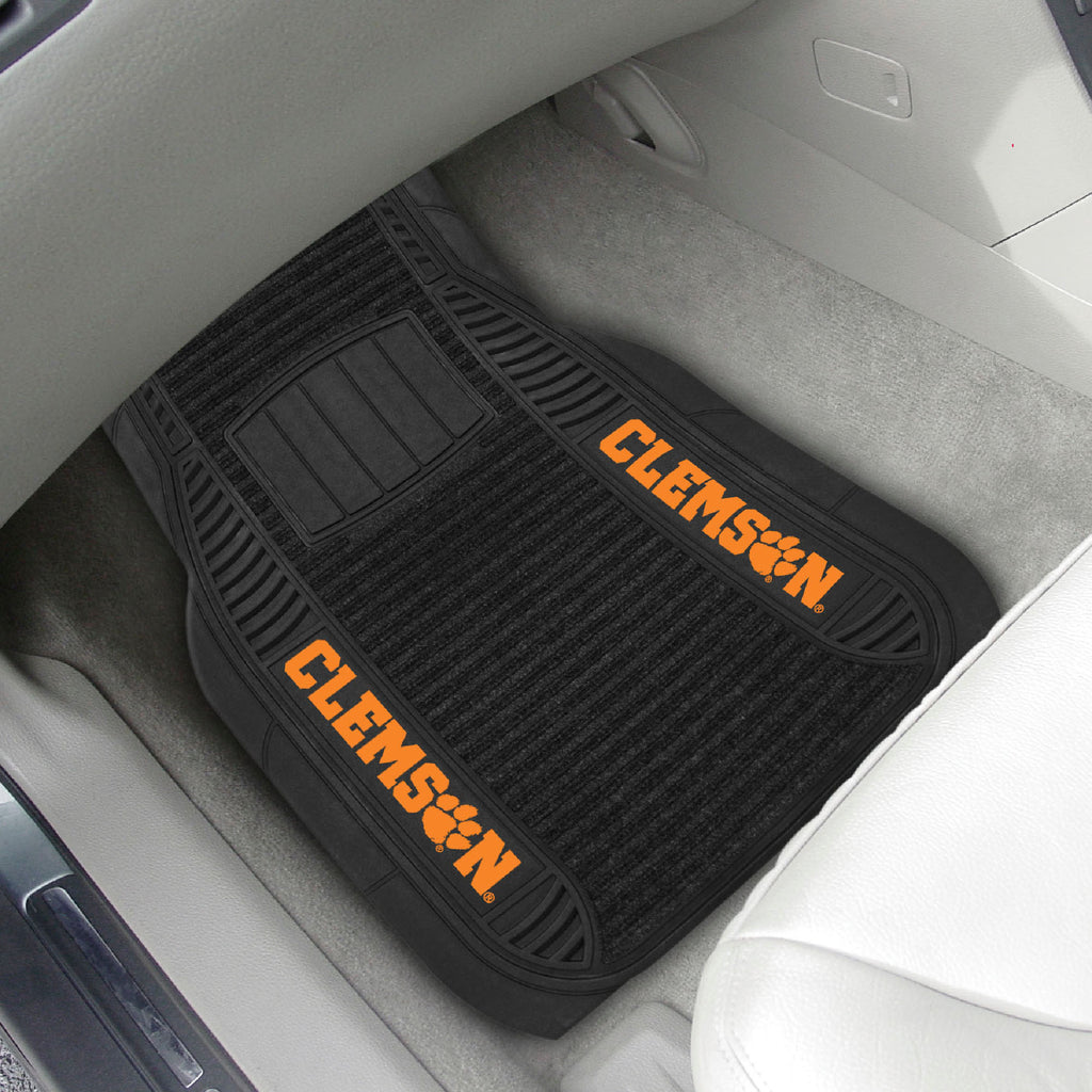 Fanmats - Clemson University 2-pc Deluxe Car Mat Set 21''x27''