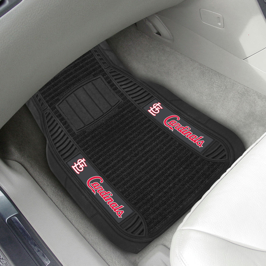 Fanmats - MLB - St. Louis Cardinals 2-pc Deluxe Car Mat Set 21''x27''