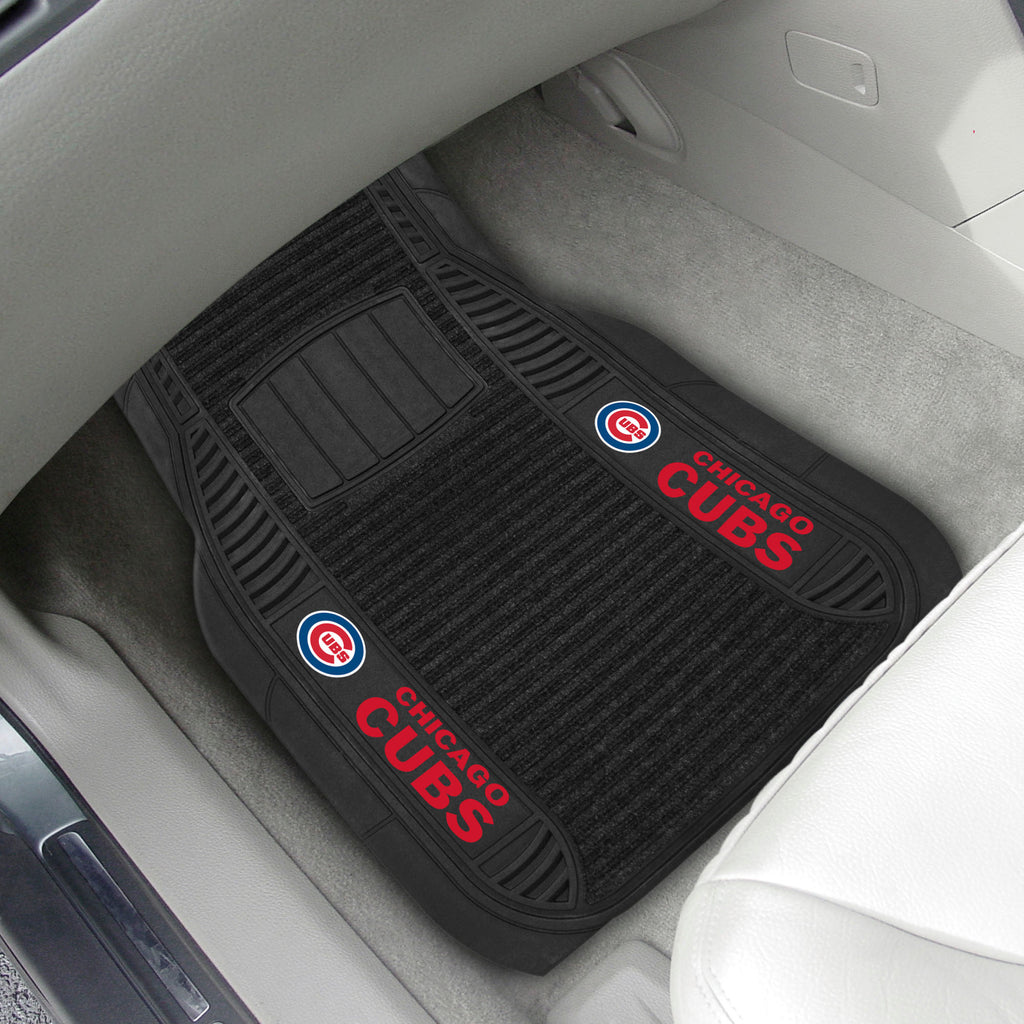 Fanmats - MLB - Chicago Cubs 2-pc Deluxe Car Mat Set 21''x27''