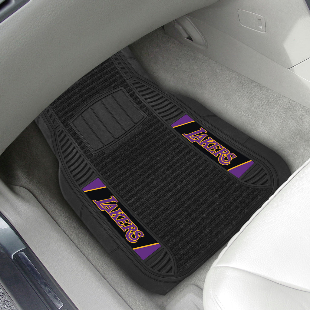 Fanmats - NBA - Los Angeles Lakers 2-pc Deluxe Car Mat Set 21''x27''