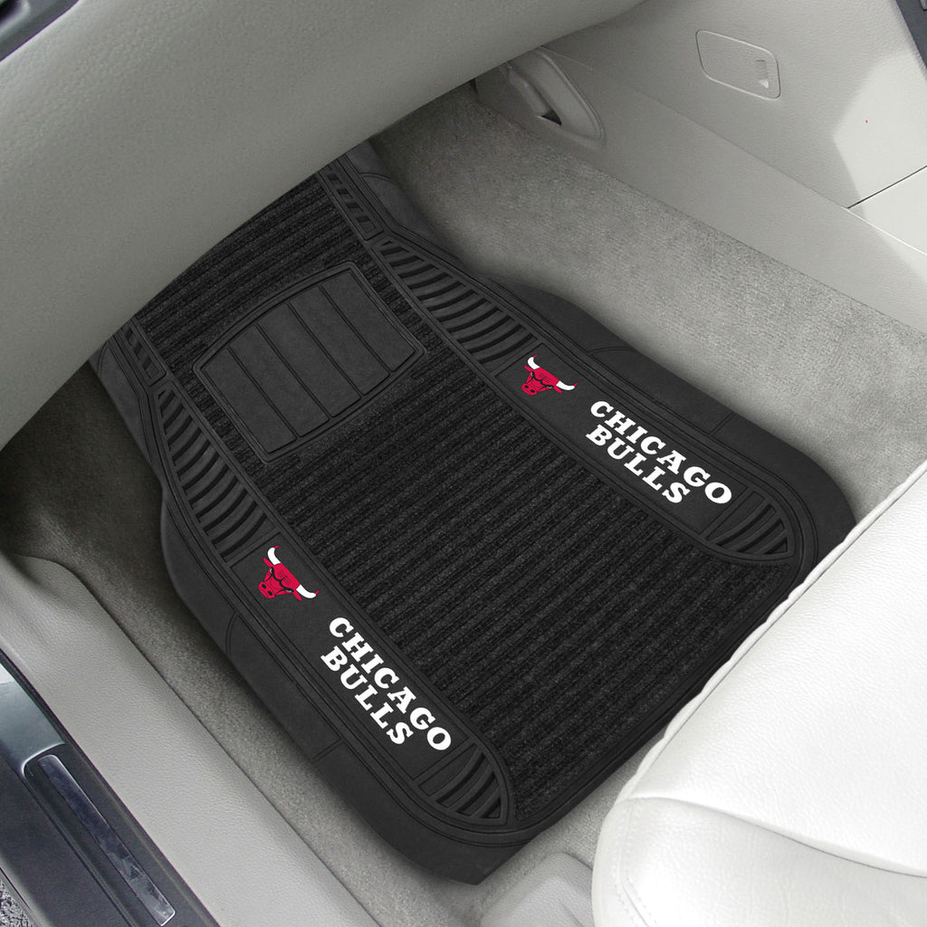 Fanmats - NBA - Chicago Bulls 2-pc Deluxe Car Mat Set 21''x27''