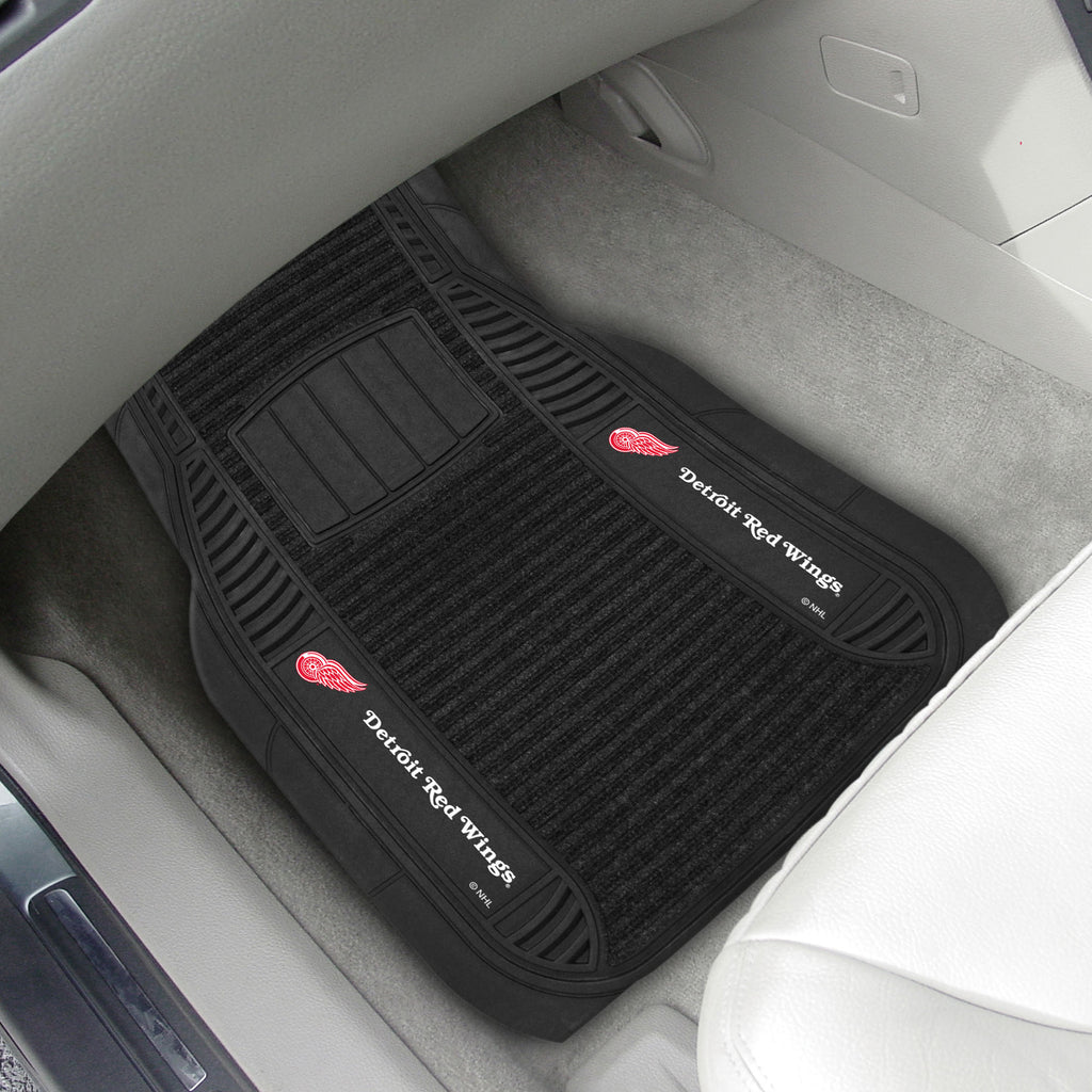 Fanmats - NHL - Detroit Red Wings 2-pc Deluxe Car Mat Set 21''x27''