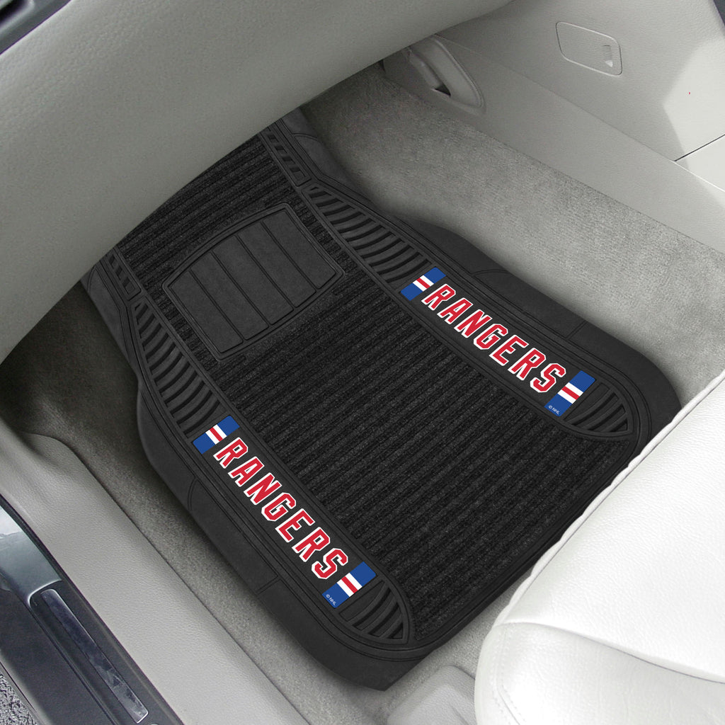 Fanmats - NHL - New York Rangers 2-pc Deluxe Car Mat Set 21''x27''