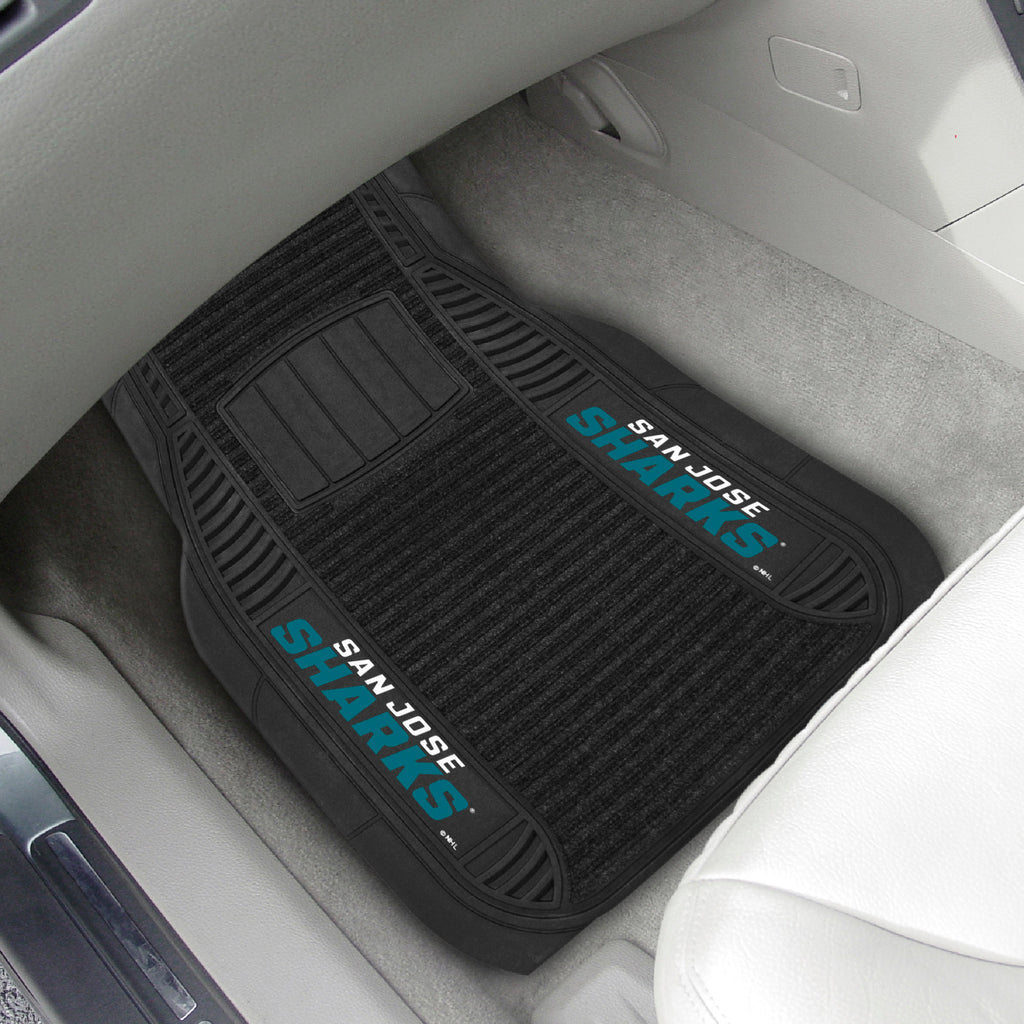 Fanmats - NHL - San Jose Sharks 2-pc Deluxe Car Mat Set 21''x27''