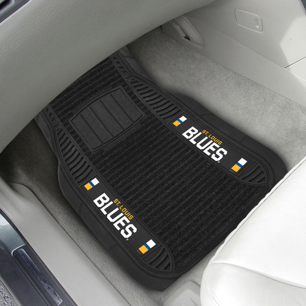 Fanmats - NHL - St. Louis Blues 2-pc Deluxe Car Mat Set 21''x27''