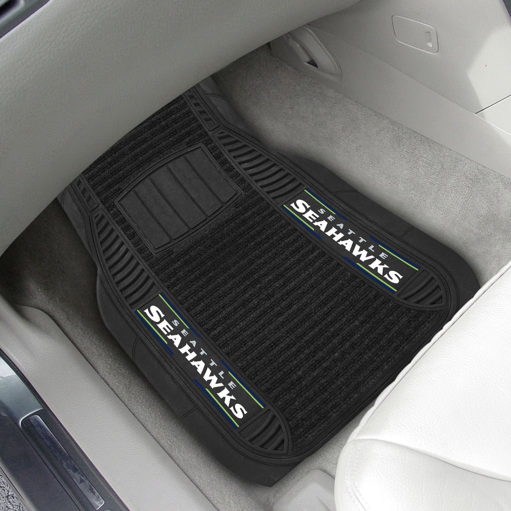 Fanmats - NFL - Seattle Seahawks 2-pc Deluxe Car Mat Set 21''x27''