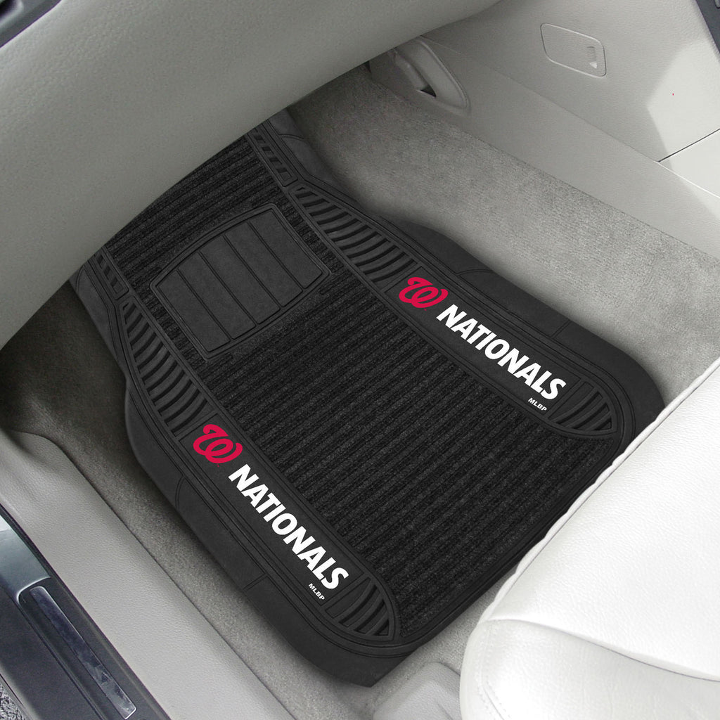 Fanmats - MLB - Washington Nationals 2-pc Deluxe Car Mat Set 21''x27''