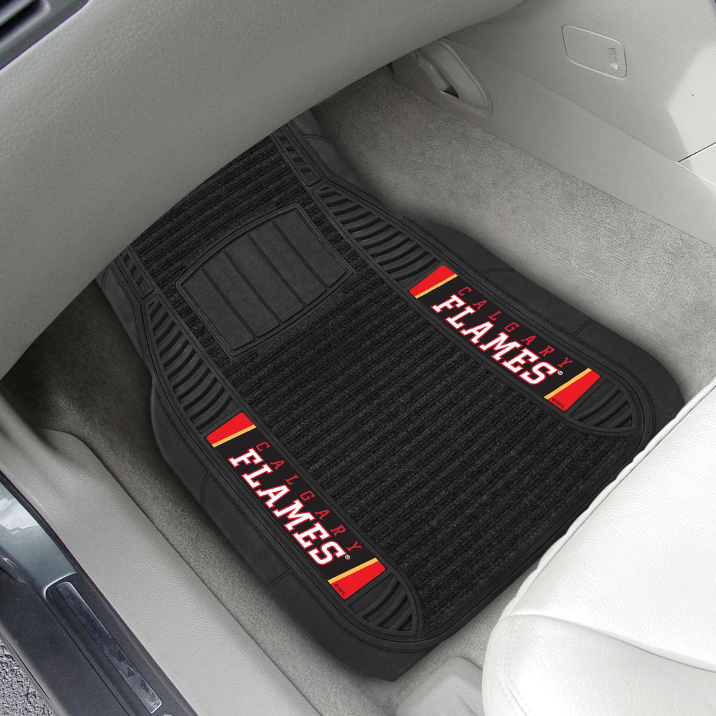 Fanmats - NHL - Calgary Flames 2-pc Deluxe Car Mat Set 21''x27''