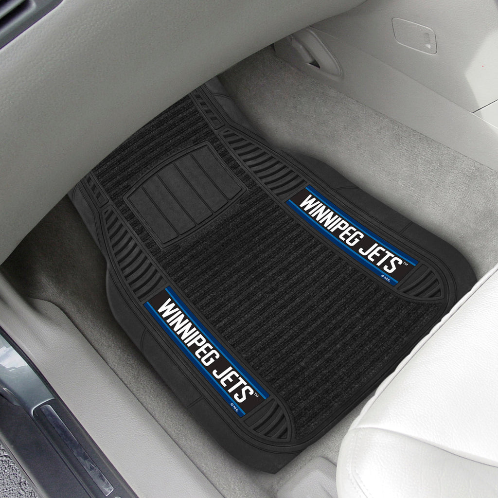 Fanmats - NHL - Winnipeg Jets 2-pc Deluxe Car Mat Set 21''x27''