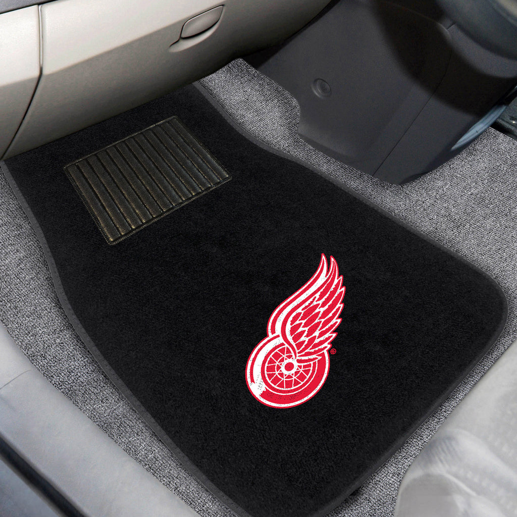 Fanmats - NHL - Detroit Red Wings 2-pc Embroidered Car Mat Set 17''x25.5''