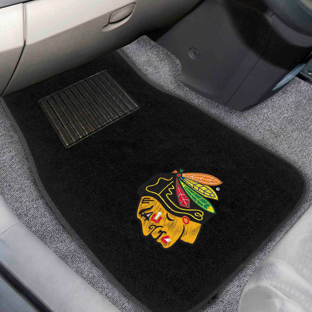 Fanmats - NHL - Chicago Blackhawks 2-pc Embroidered Car Mat Set 17''x25.5''