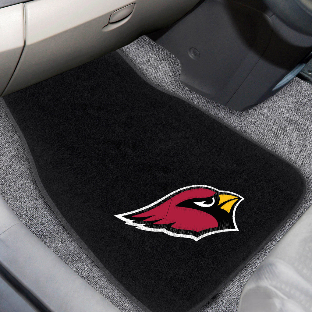 Fanmats - NFL - Arizona Cardinals 2-pc Embroidered Car Mat Set 17''x25.5''