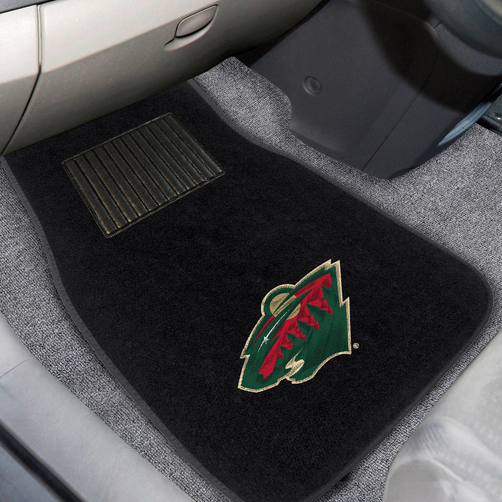 Fanmats - NHL - Minnesota Wild 2-pc Embroidered Car Mat Set 17''x25.5''