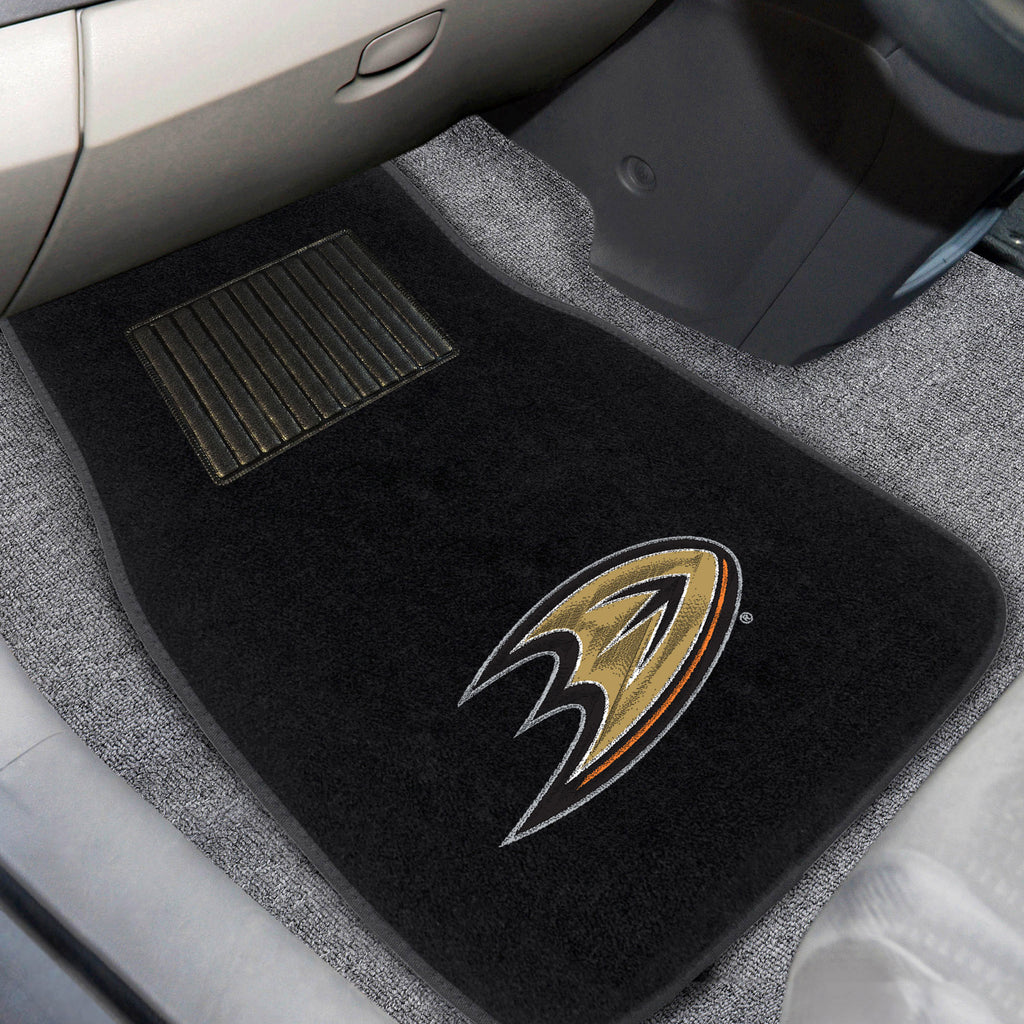 Fanmats - NHL - Anaheim Ducks 2-pc Embroidered Car Mat Set 17''x25.5''