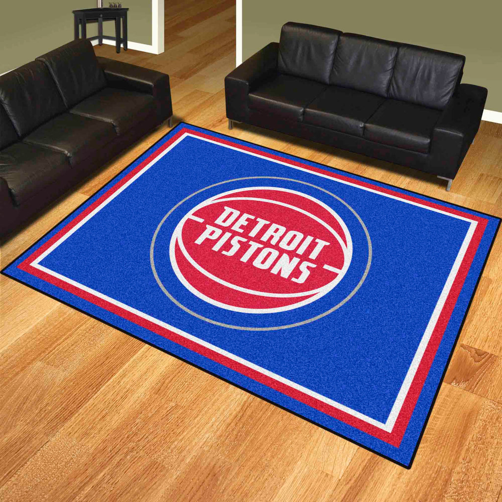 Fanmats - NBA - Detroit Pistons 8x10 Rug 87''x117''