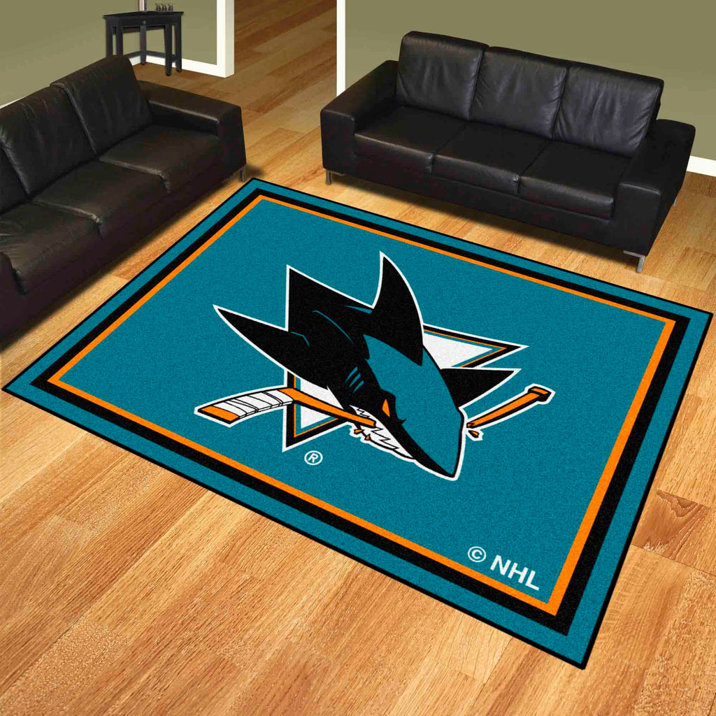 Fanmats - NHL - San Jose Sharks 8x10 Rug 87''x117''