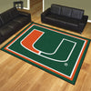 Fanmats - University of Miami 8x10 Rug 87''x117''