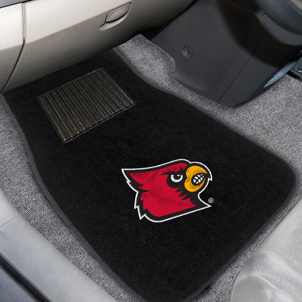 Fanmats - University of Louisville 2-pc Embroidered Car Mat Set 17''x25.5''