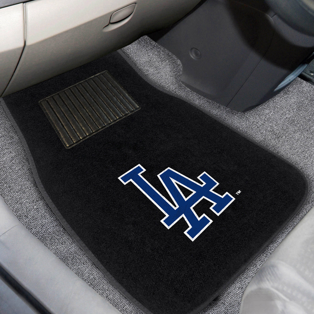 Fanmats - MLB - Los Angeles Dodgers 2-pc Embroidered Car Mat Set 17''x25.5''