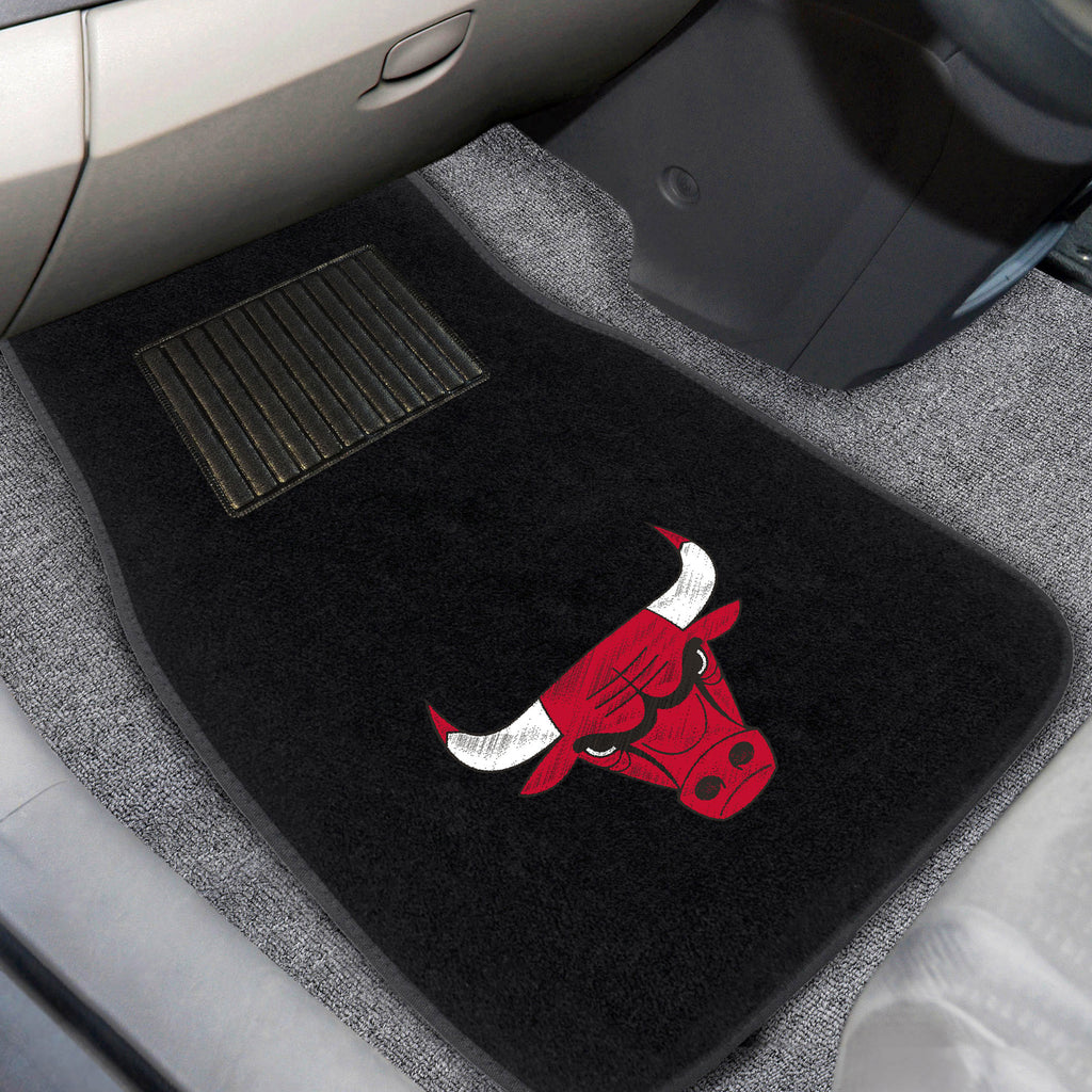 Fanmats - NBA - Chicago Bulls 2-pc Embroidered Car Mat Set 17''x25.5''