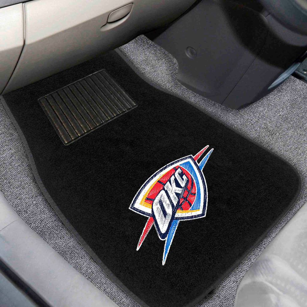 Fanmats - NBA - Oklahoma City Thunder 2-pc Embroidered Car Mat Set 17''x25.5''