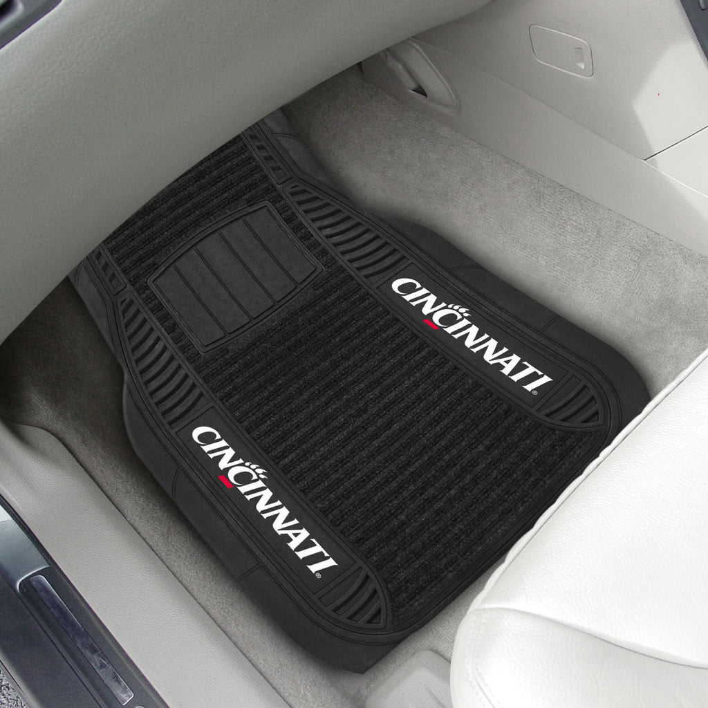Fanmats - University of Cincinnati 2-pc Deluxe Car Mat Set 21''x27''