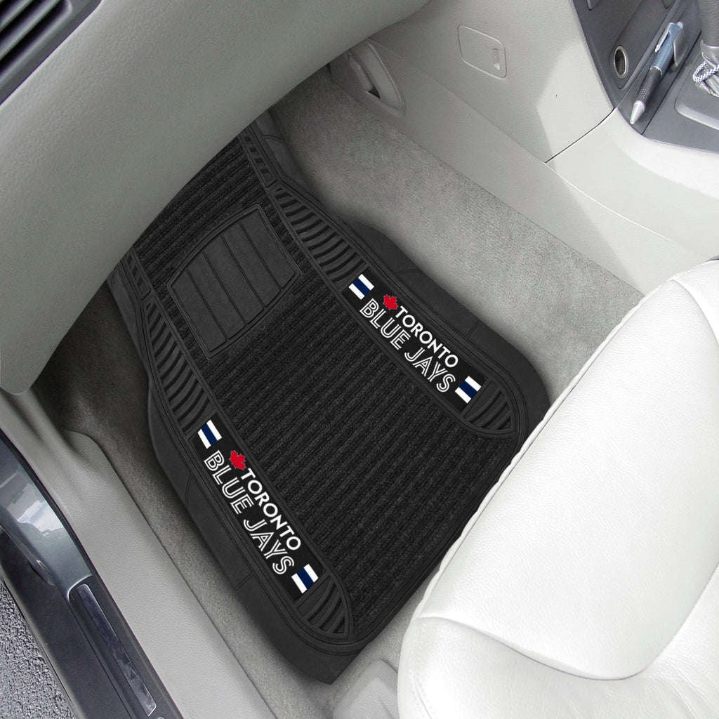 Fanmats - MLB - Toronto Blue Jays 2-pc Deluxe Car Mat Set 21''x27''