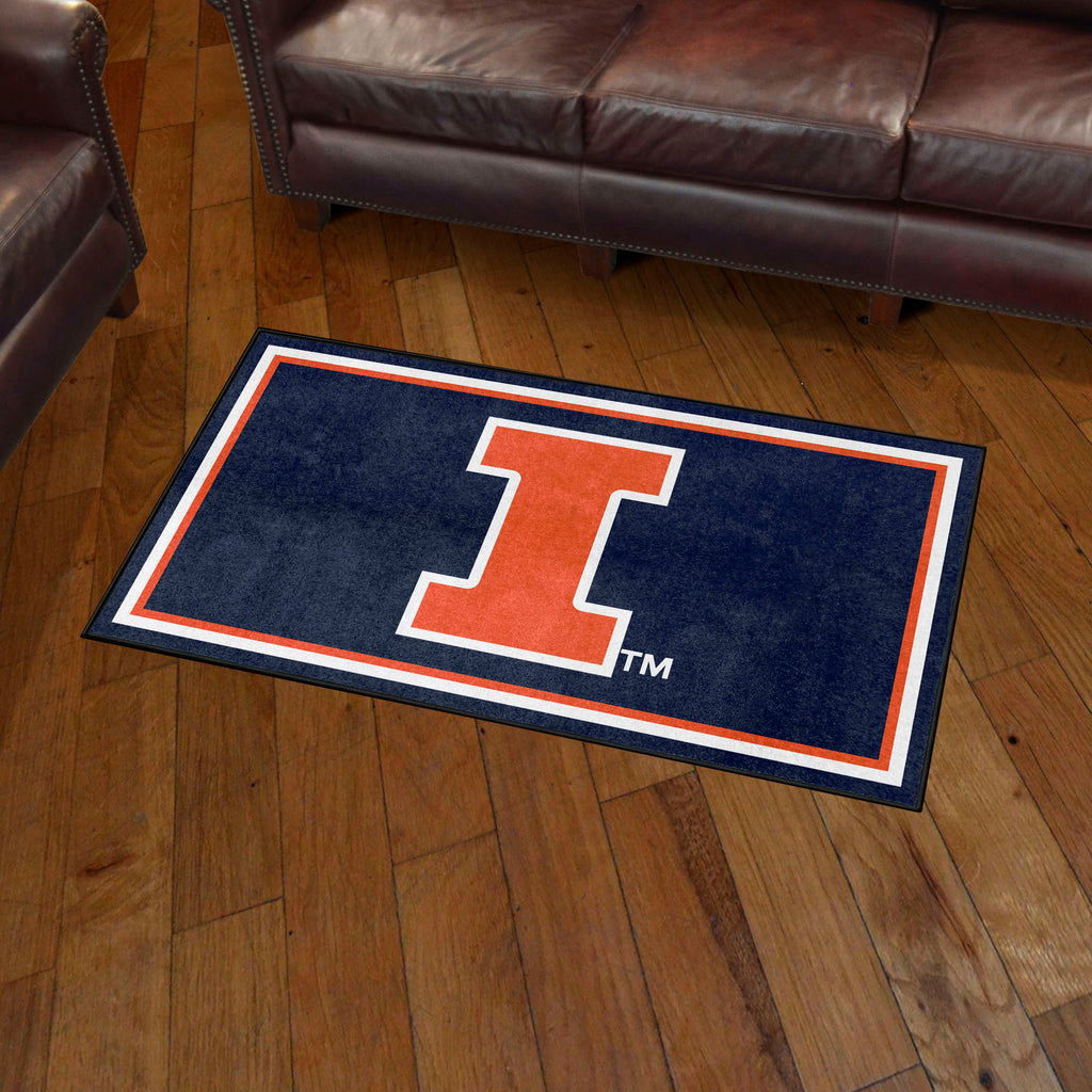 Fanmats - University of Illinois 3x5 Rug 36''x 60''