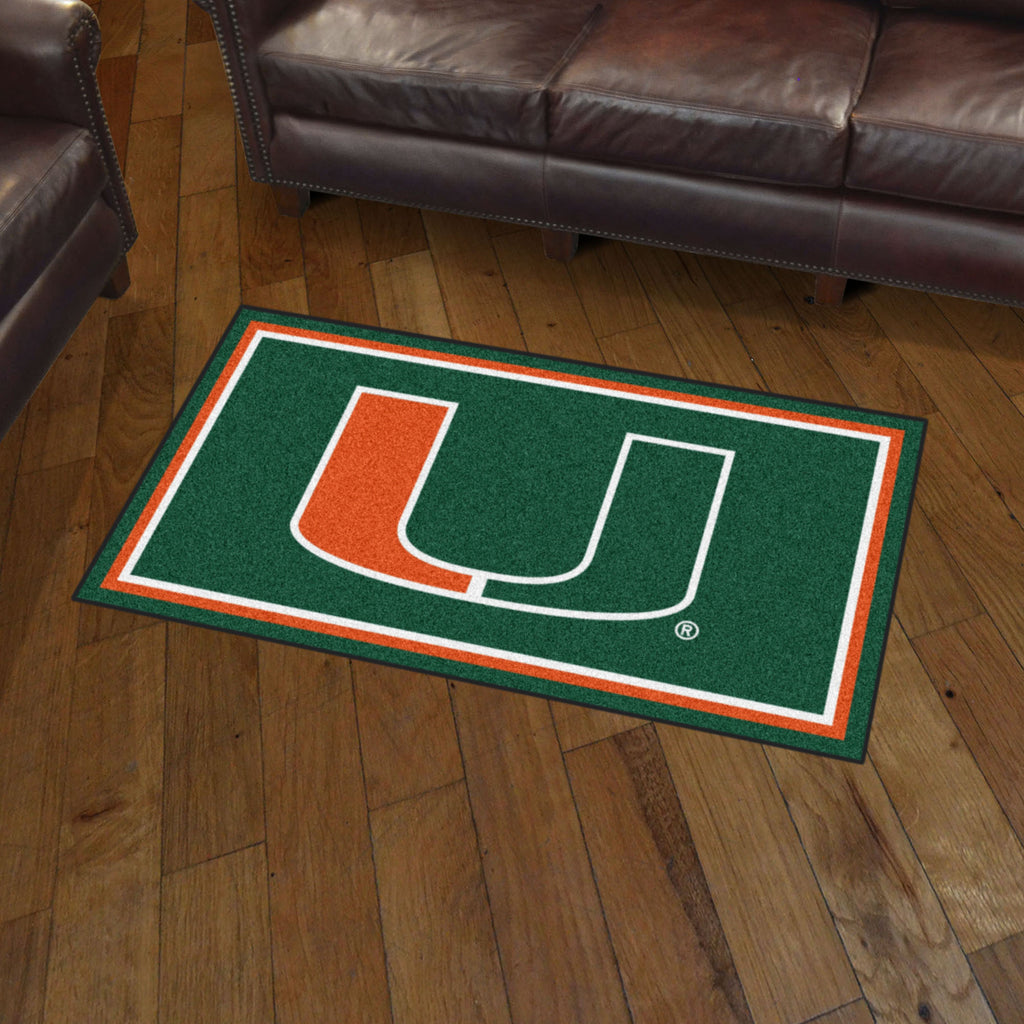 Fanmats - University of Miami 3x5 Rug 36''x 60''