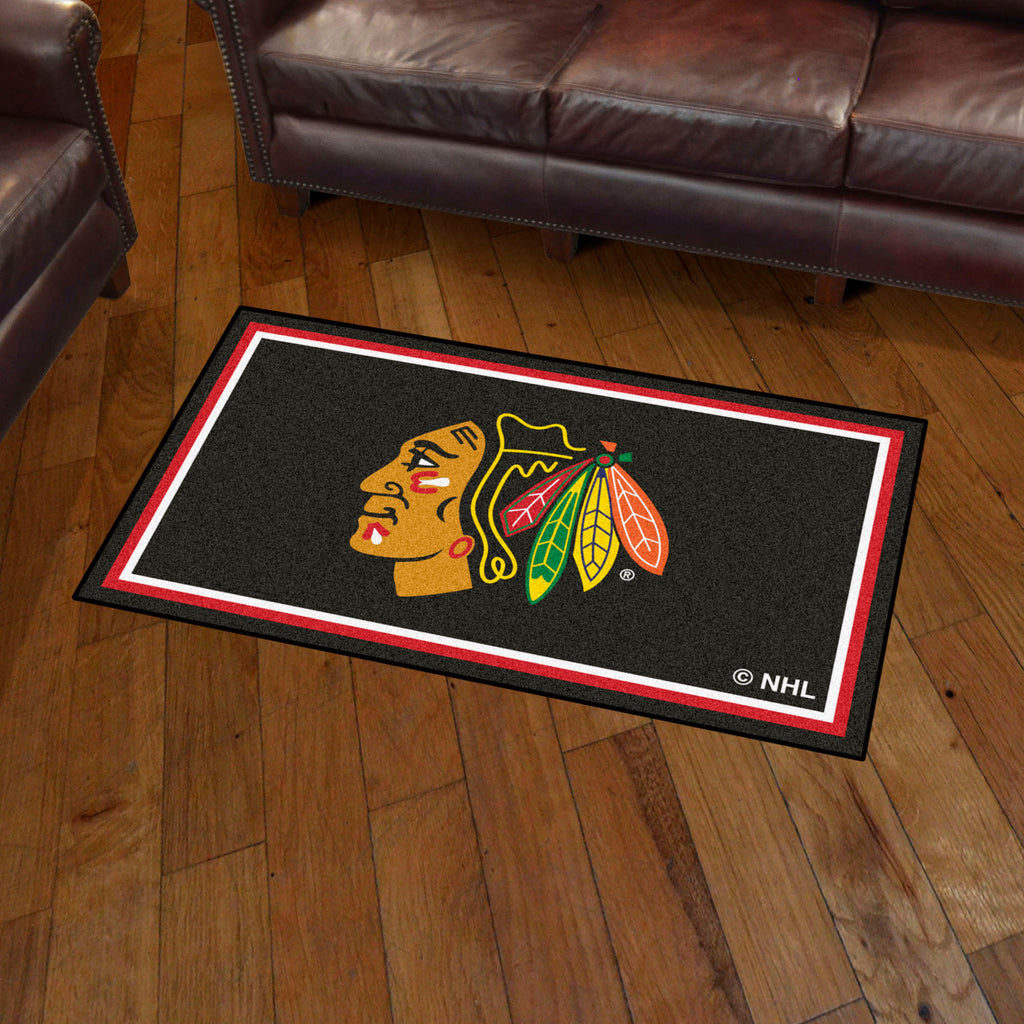 Fanmats - NHL - Chicago Blackhawks 3x5 Rug 36''x 60''