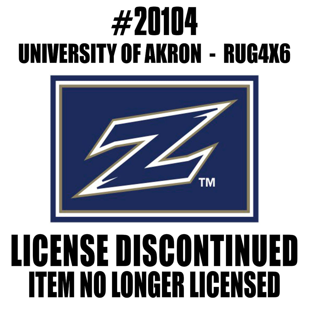 Fanmats - University of Akron 4x6 Rug 44''x71''