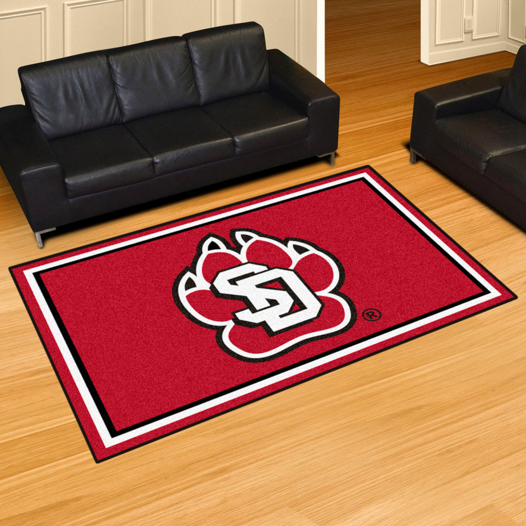Fanmats - University of South Dakota 5x8 Rug 59.5''x88''