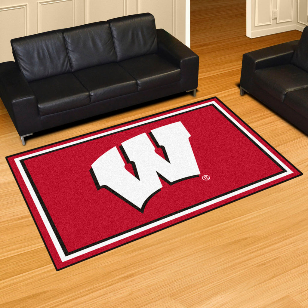 Fanmats - University of Wisconsin 5x8 Rug 59.5''x88''