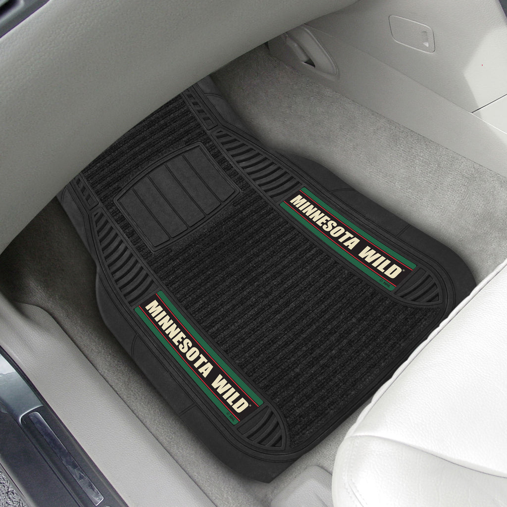 Fanmats - NHL - Minnesota Wild 2-pc Deluxe Car Mat Set 21''x27''