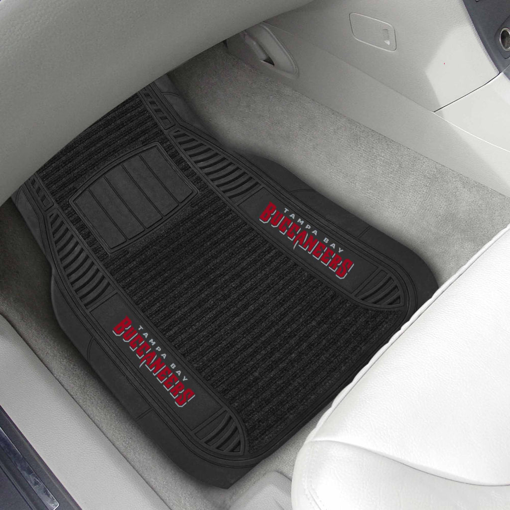 Fanmats - NFL - Tampa Bay Buccaneers 2-pc Deluxe Car Mat Set 21''x27''
