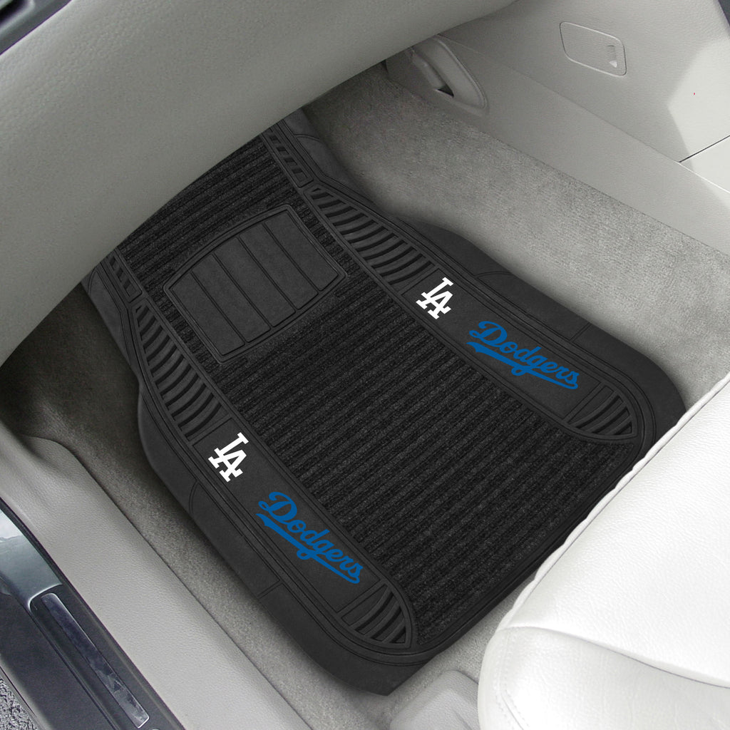 Fanmats - MLB - Los Angeles Dodgers 2-pc Deluxe Car Mat Set 21''x27''