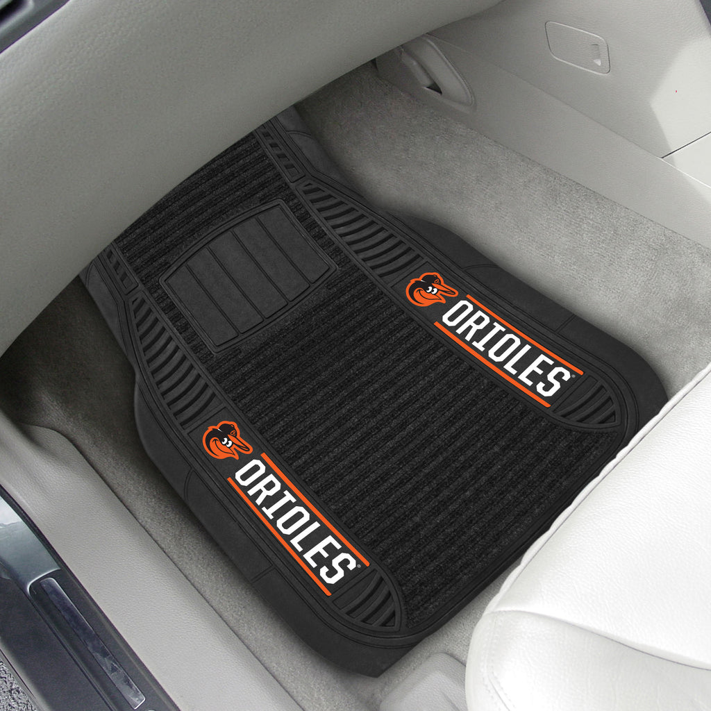 Fanmats - MLB - Baltimore Orioles 2-pc Deluxe Car Mat Set 21''x27''