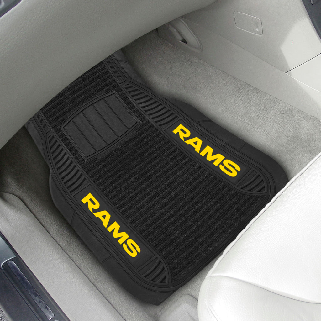 Fanmats - NFL - Los Angeles Rams 2-pc Deluxe Car Mat Set 21''x27''