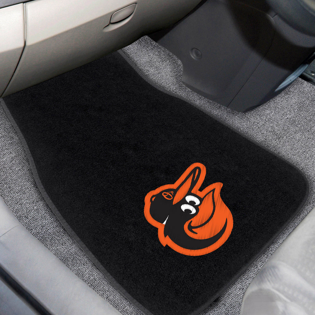 Fanmats - MLB - Baltimore Orioles 2-pc Embroidered Car Mat Set 17''x25.5''