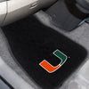 Fanmats - University of Miami 2-pc Embroidered Car Mat Set 17''x25.5''