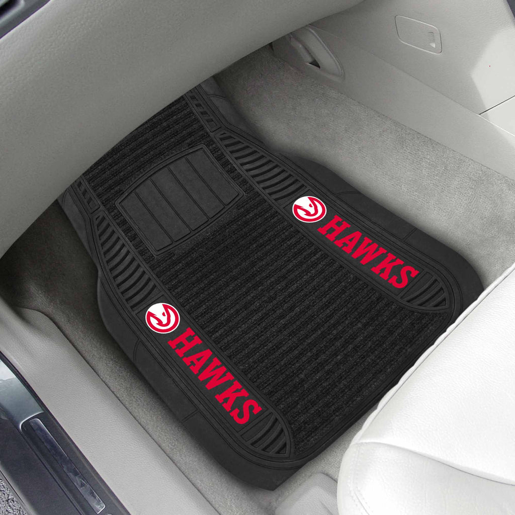 Fanmats - NBA - Atlanta Hawks 2-pc Deluxe Car Mat Set 21''x27''