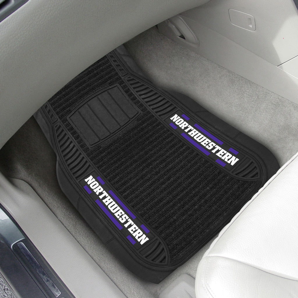 Fanmats - Northwestern University 2-pc Deluxe Car Mat Set 21''x27''