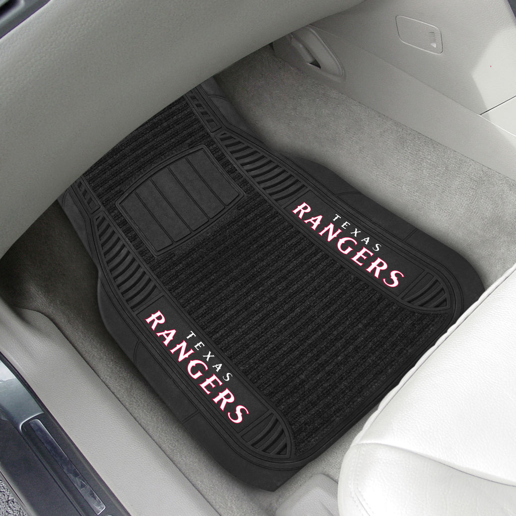 Fanmats - MLB - Texas Rangers 2-pc Deluxe Car Mat Set 21''x27''