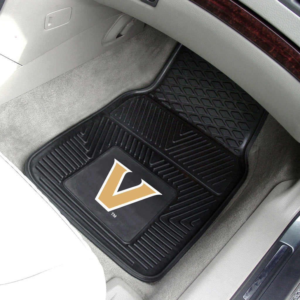 Fanmats - Vanderbilt University 2-pc Vinyl Car Mat Set 17''x27''