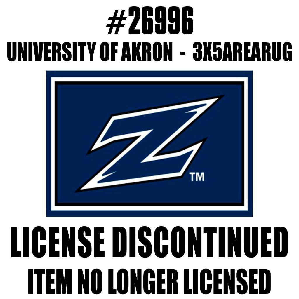 Fanmats - University of Akron 3x5 Rug 36''x 60''