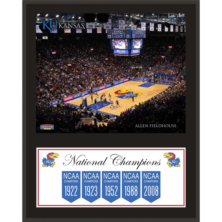 Kansas Jayhawks 12'' x 15'' Legacy Sublimated Plaque